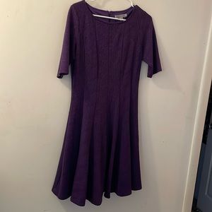Danny and Nicole purple fit and flare dress size 8
